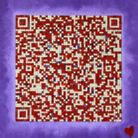 Mosaik-QR-Code von Atelier Gesa Blaas