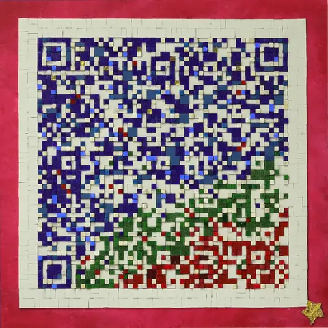 Individuell gestalteter Mosaik-QR-Code