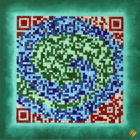 Mosaik-QR-Code aus dem Atelier