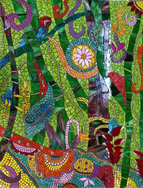 Mosaikarbeit aus der Atelier-Galerie